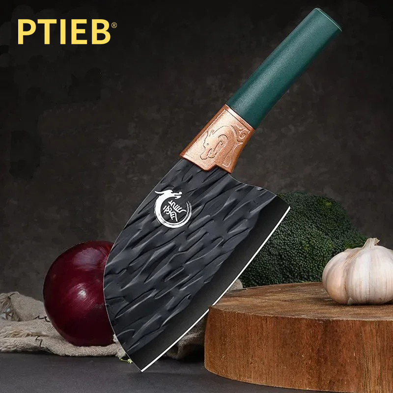 Wok Carbon Steel - Cuchillo de cocina profesional para cortar