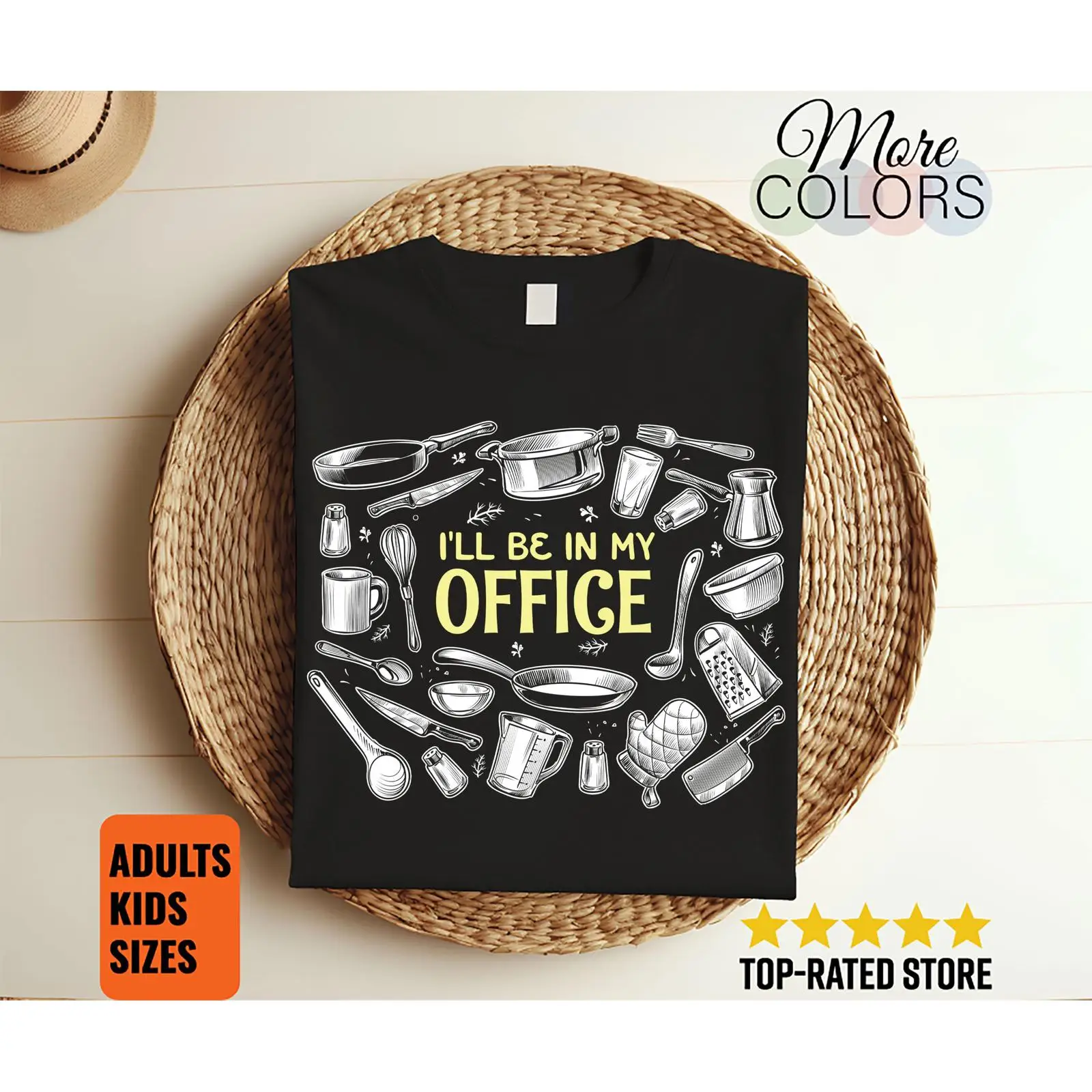 Mom'S Home Cooking - Camiseta divertida de chef con la