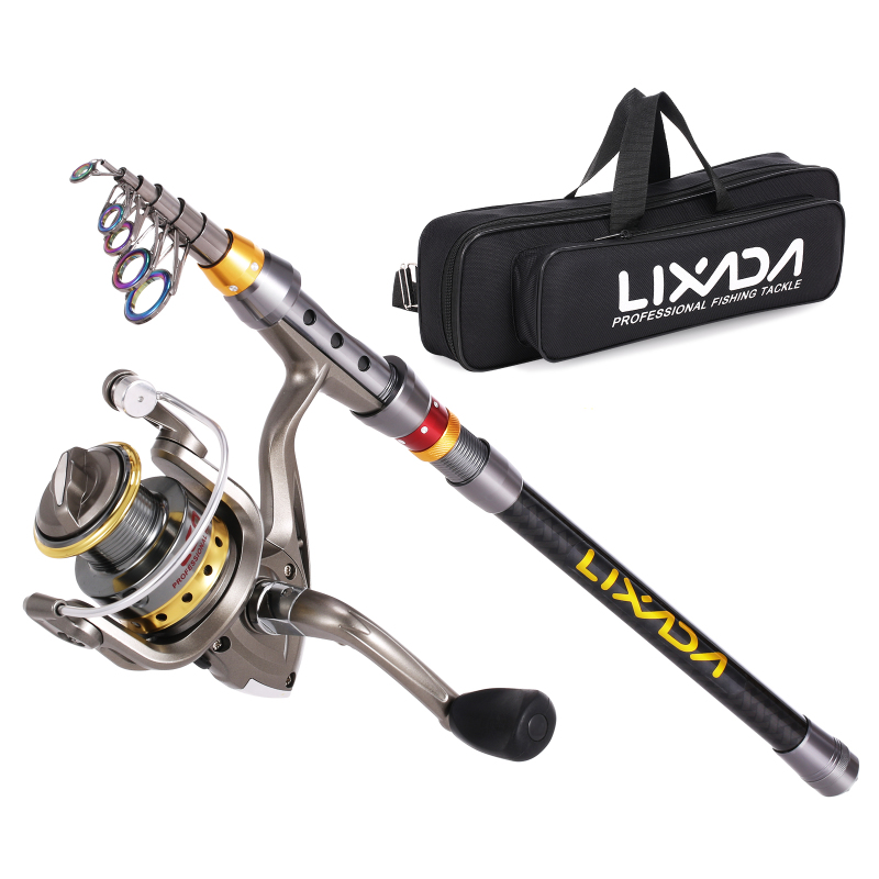 Wok Carbon Steel - Lixada-caña de pescar telescópica y carrete,