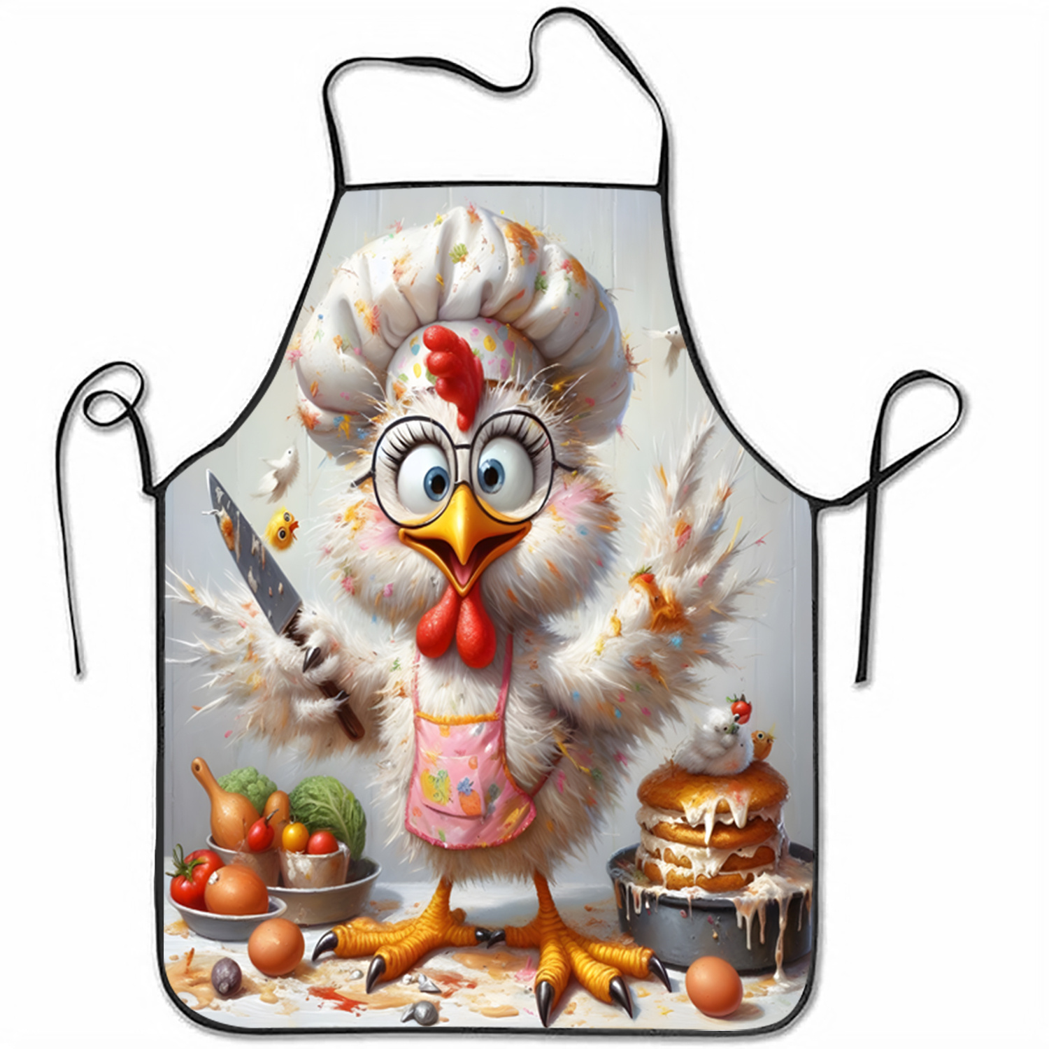Mom'S Home Cooking - Divertido Delantal de Chef con Diseño