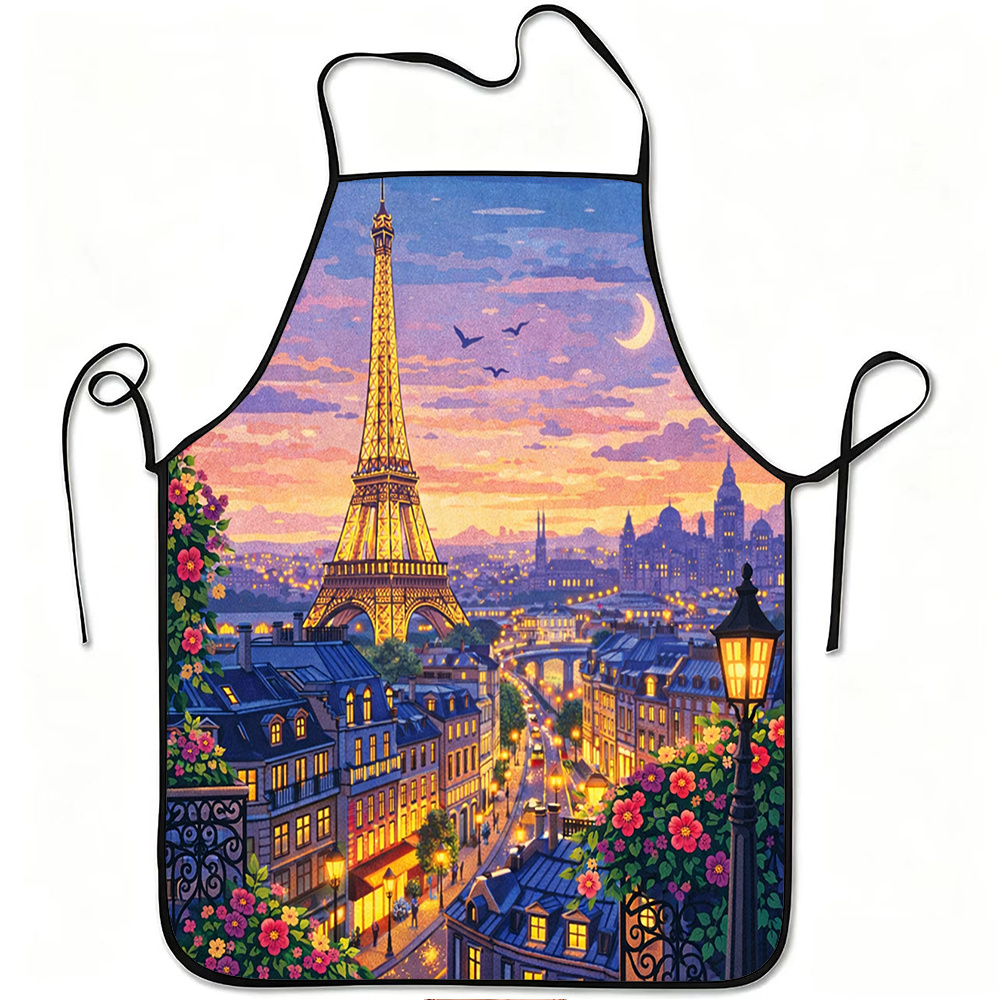 Mom'S Home Cooking - Delantal con diseño de la Torre