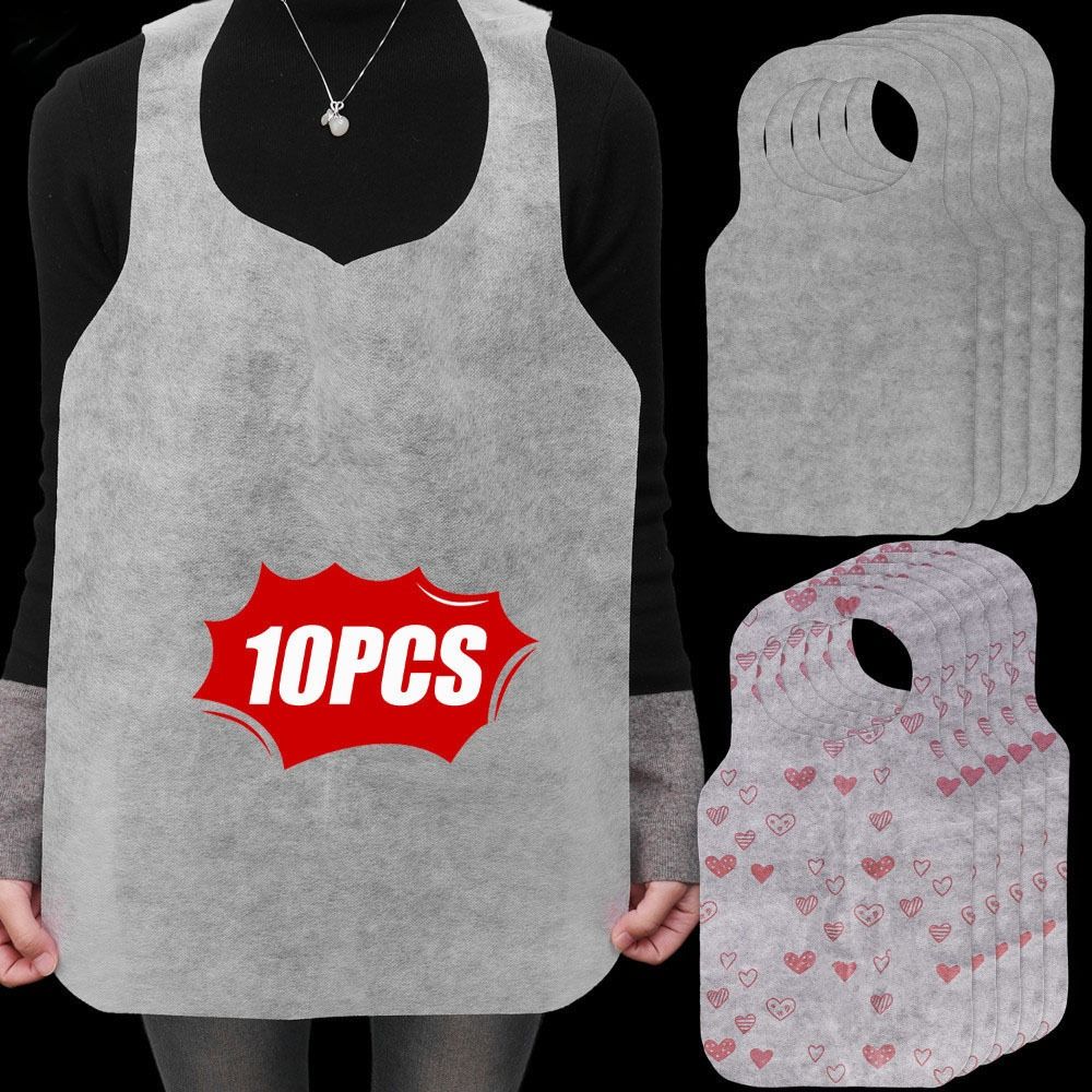 Home Cooking Oil Disposal - 10 unids/bolsa delantales desechables con estampado