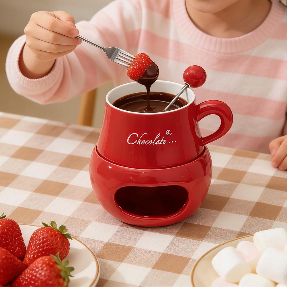 Fondue Pot Ceramic - Taza de cerámica para fondue de
