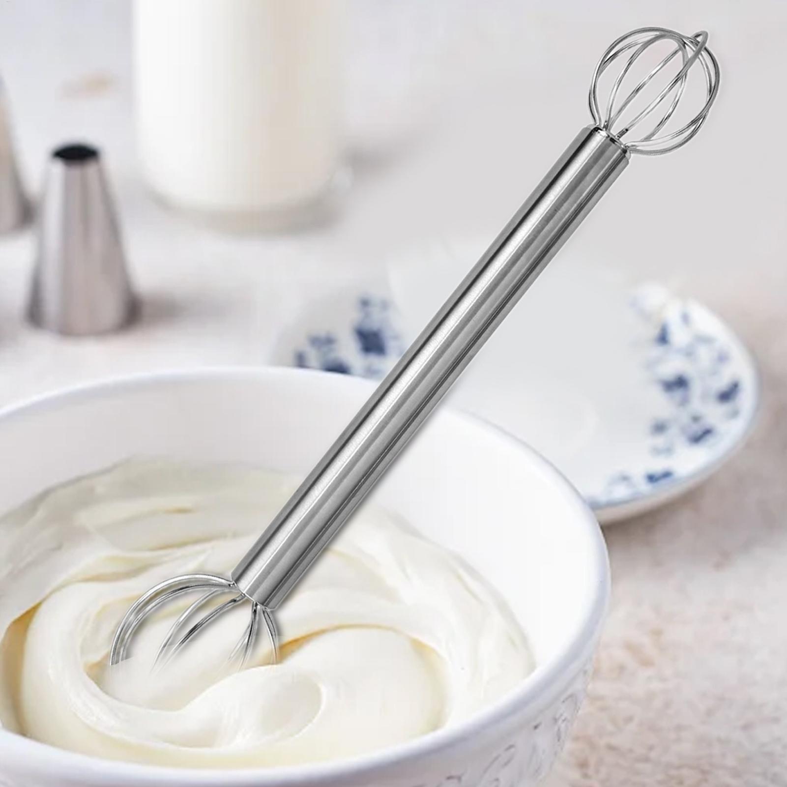 Home Cooking Japanese - Batidor de crema de doble cabezal,