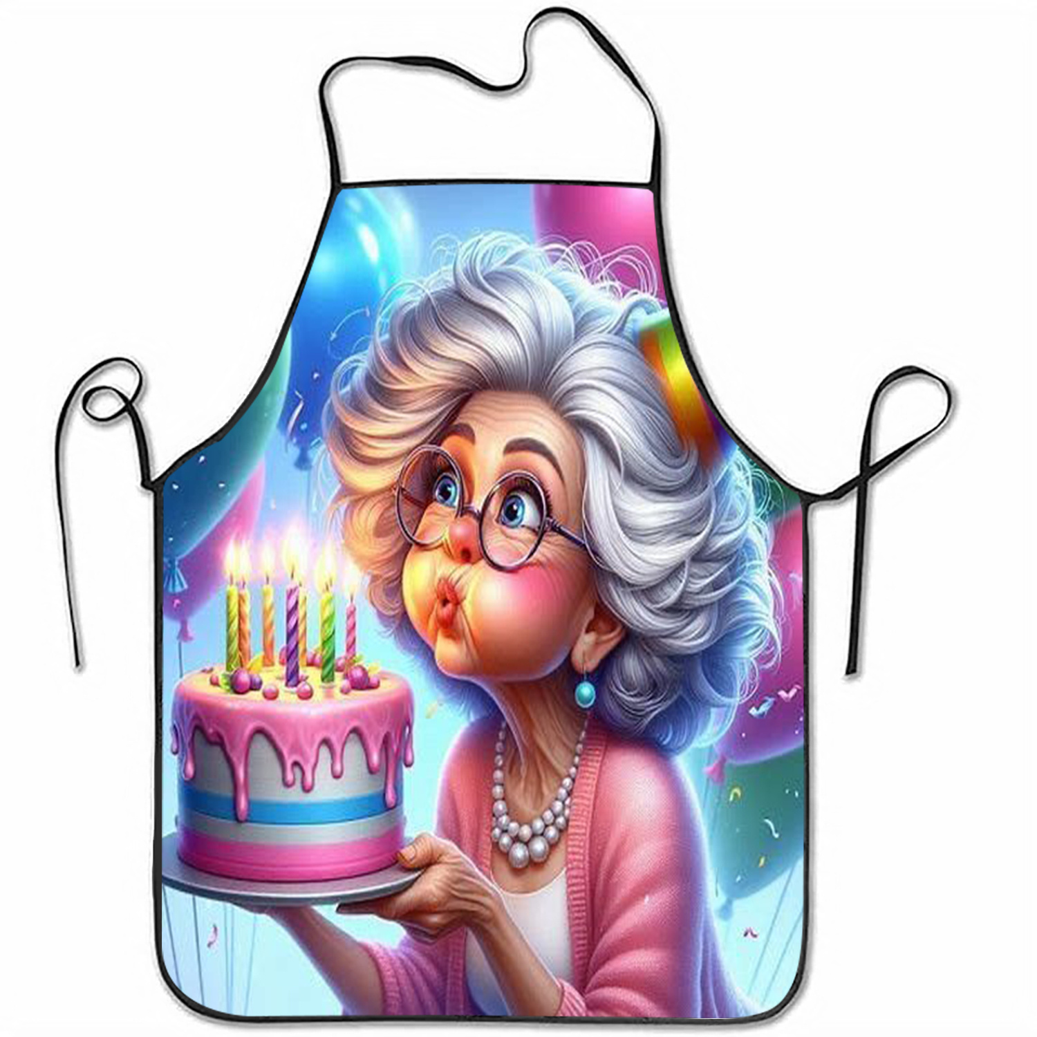 Mom'S Home Cooking - Divertido Delantal de Cumpleaños para Abuela,