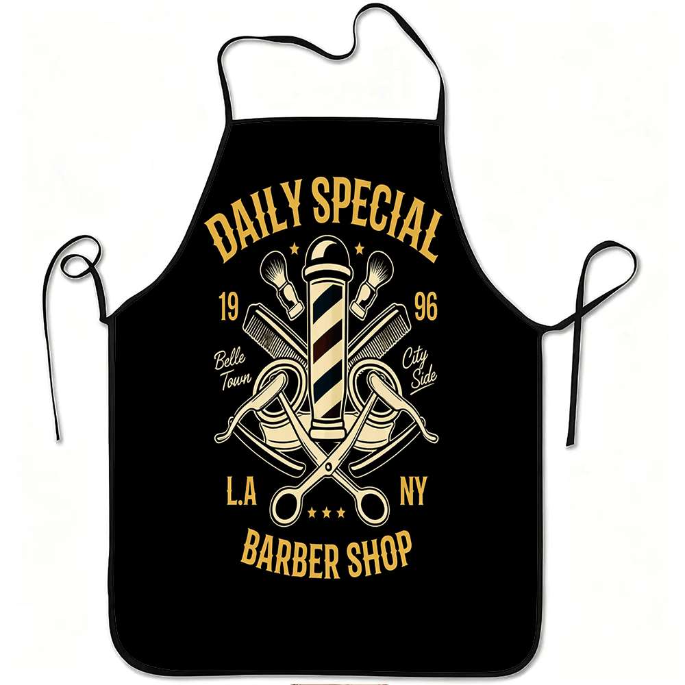 Home Cooking Ideas - Delantal con diseño de barbería, oferta