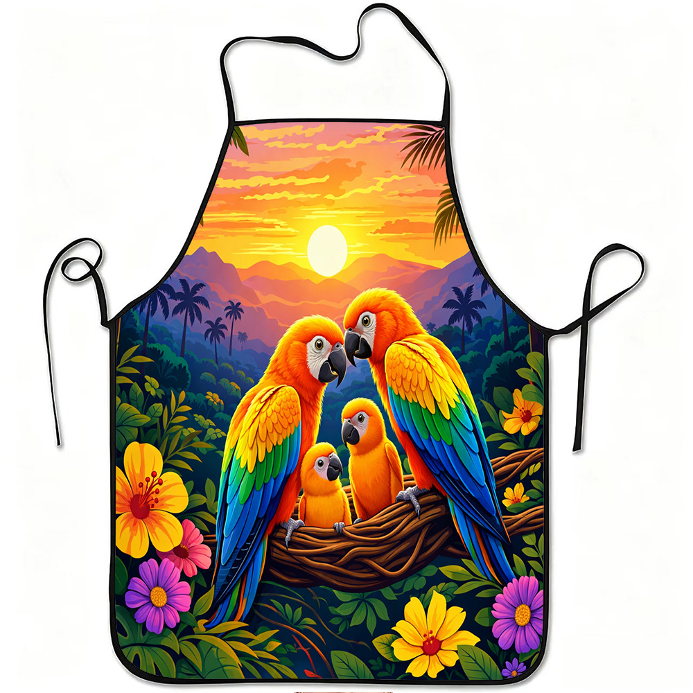 Mom'S Home Cooking - Delantal con Diseño de Familia de