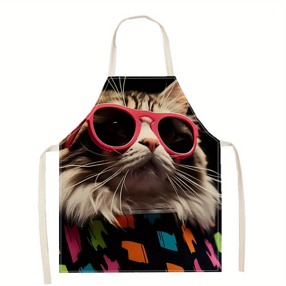 Home Cooking Ideas - Delantal de Lino con Estampado Divertido