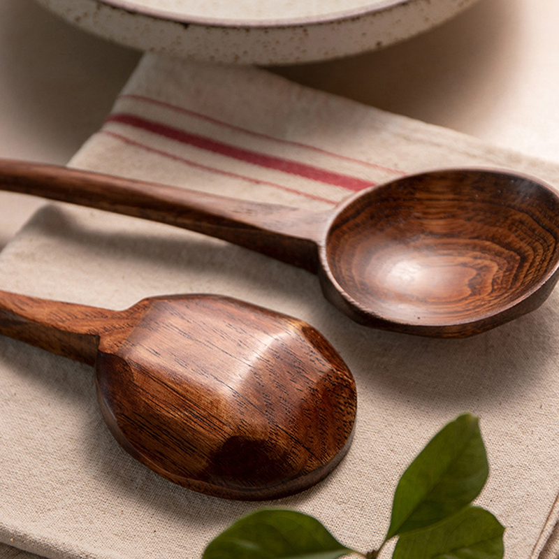 Cuchara de madera con mango la - Home Cooking Japanese reseña y precio