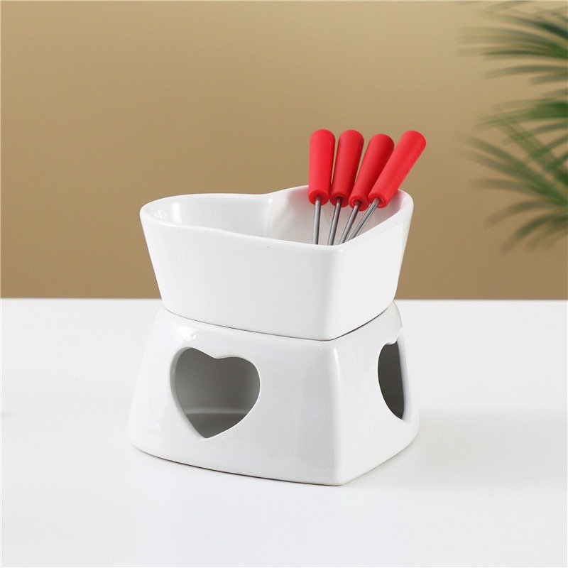 Juego de ollas para fondue de  - Fondue Pot Ceramic reseña y precio