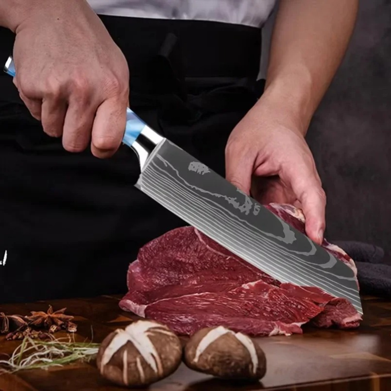 Cuchillo Santoku japonés de ac - Home Cooking Japanese reseña y precio
