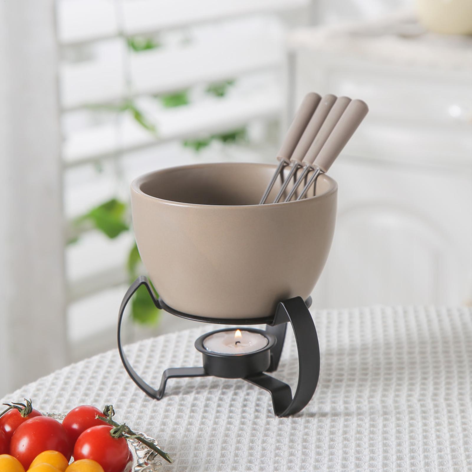 Mini juego de tazas de Fondue  - Fondue Pot Ceramic reseña y precio
