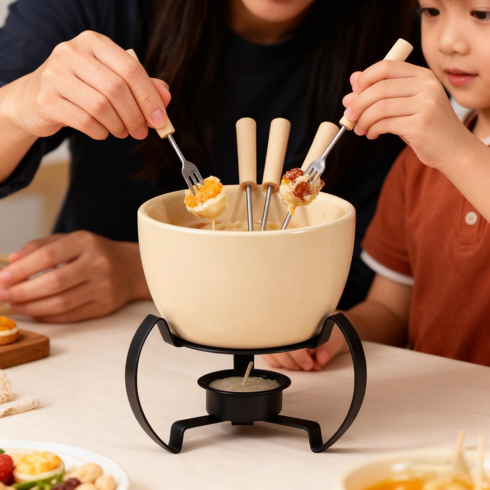 Mini juego de tazas de Fondue  - Fondue Pot Ceramic reseña y precio