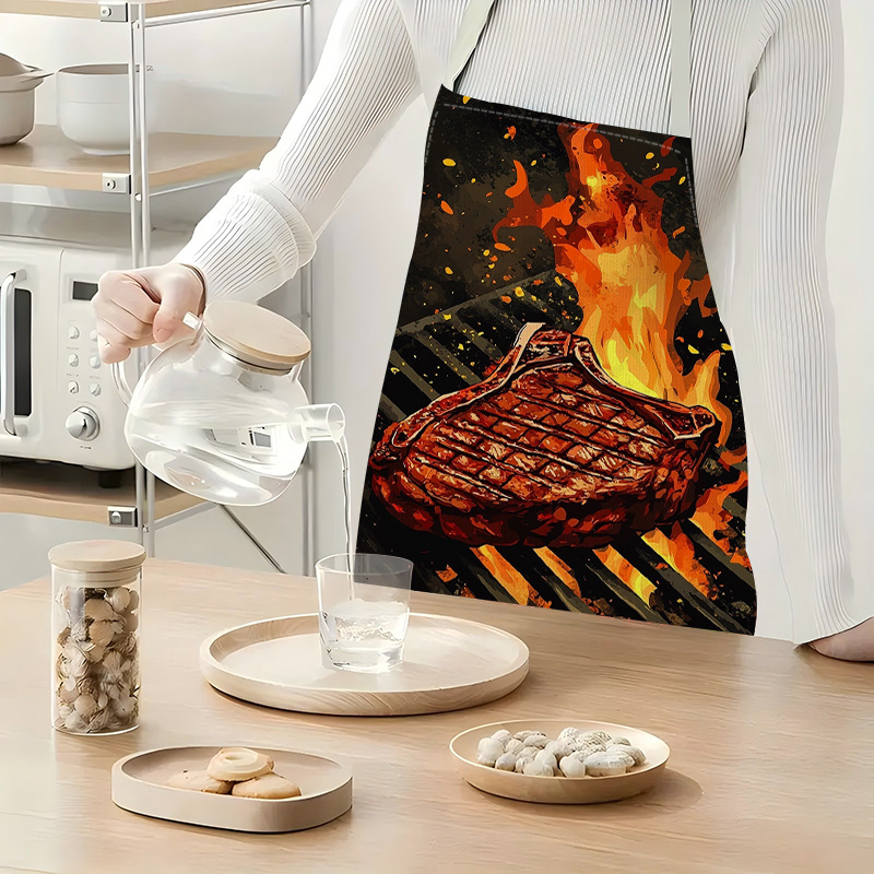 Delantal de Cocina con Estampa - Home Cooking Steak reseña y precio
