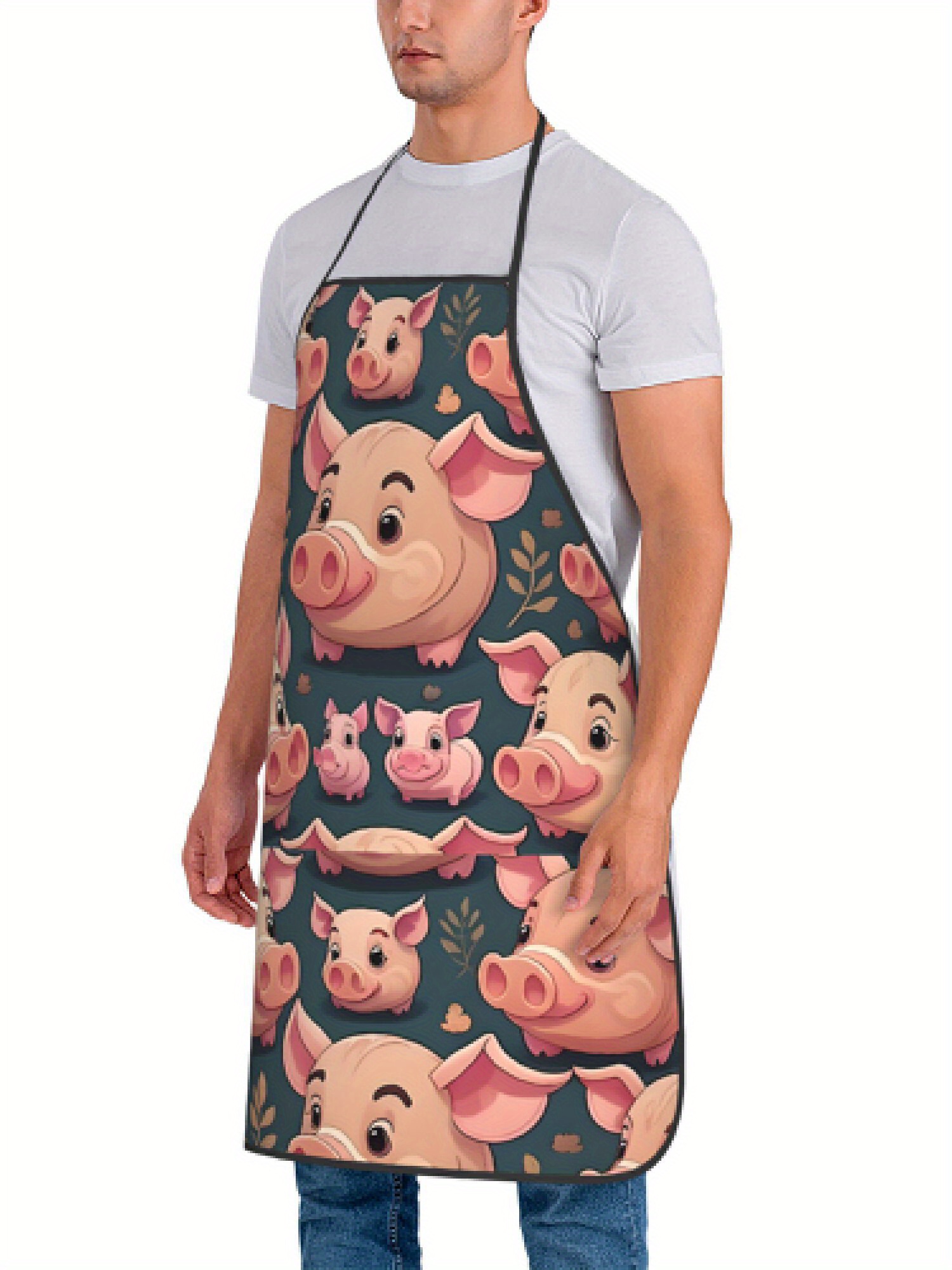Delantal con diseño de cerdo r - Home Cooking Ideas reseña y precio