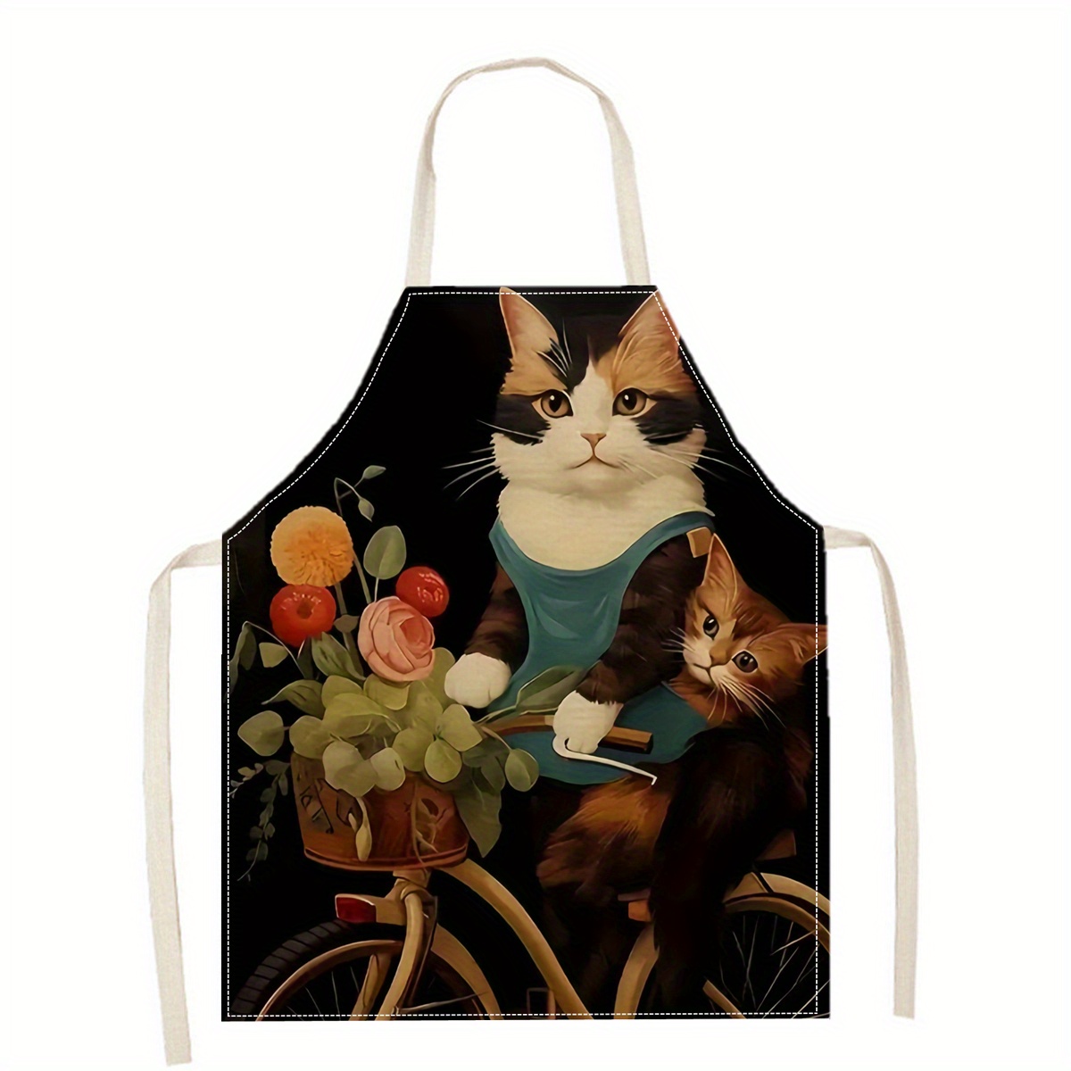 Delantal de Lino con Estampado - Home Cooking Ideas reseña y precio